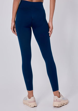 Seamless Rib Leggings Navy