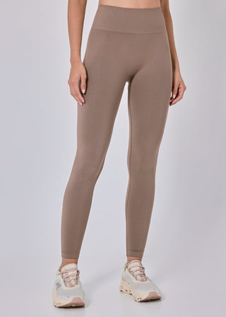 Seamless Rib Leggings Walnut