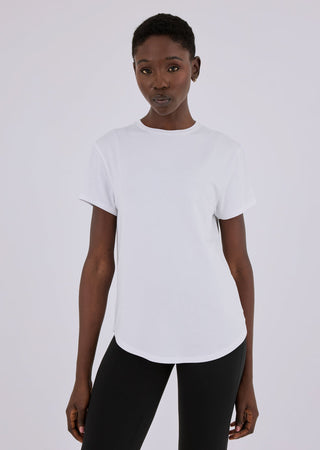Women’s Aloe Split Back Tee White