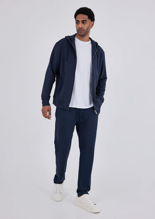 Men's Straight Leg Pants Long Length Dark Navy