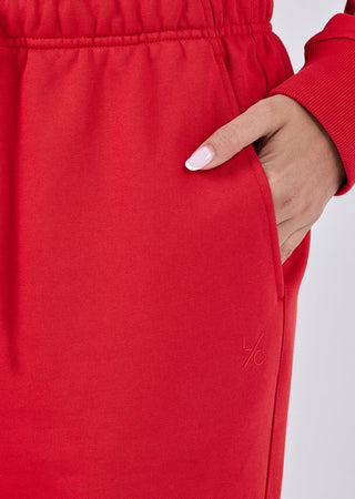 Unisex Oversized Sweat Pants Vivid Red