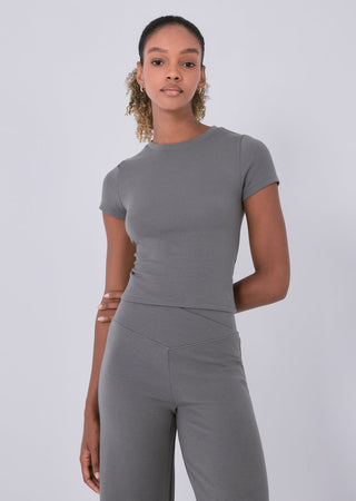 Effortless Tee Pebble Grey