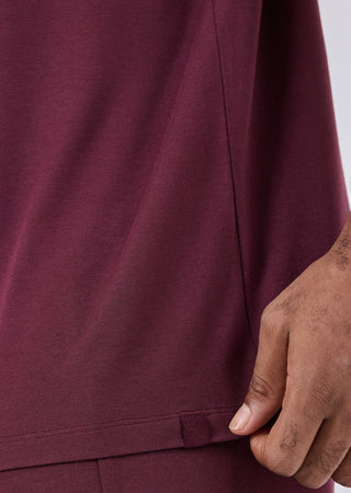 Men's Top Dark Burgundy