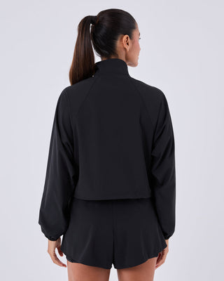 Womens Agility Half Zip Jacket Black Onyx 