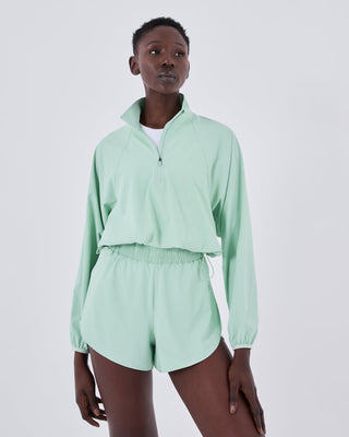 Womens Agility Half Zip Jacket Fresh Mint