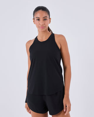 Womens Run Tank Black
