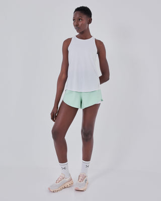 Womens Run Tank White