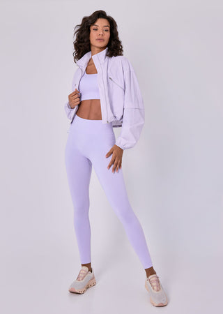 Womens Ripstop Zip Through Jacket Lilac Thistle