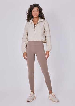 Womens Ripstop Zip Through Jacket Stone