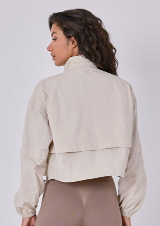 Womens Ripstop Zip Through Jacket Stone